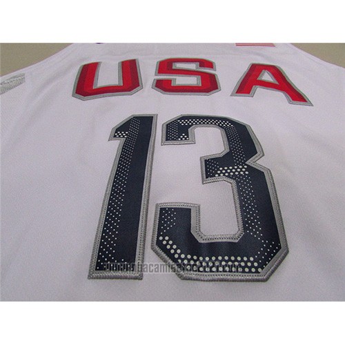 Camiseta USA 2016 Paul George #13 Blanco
